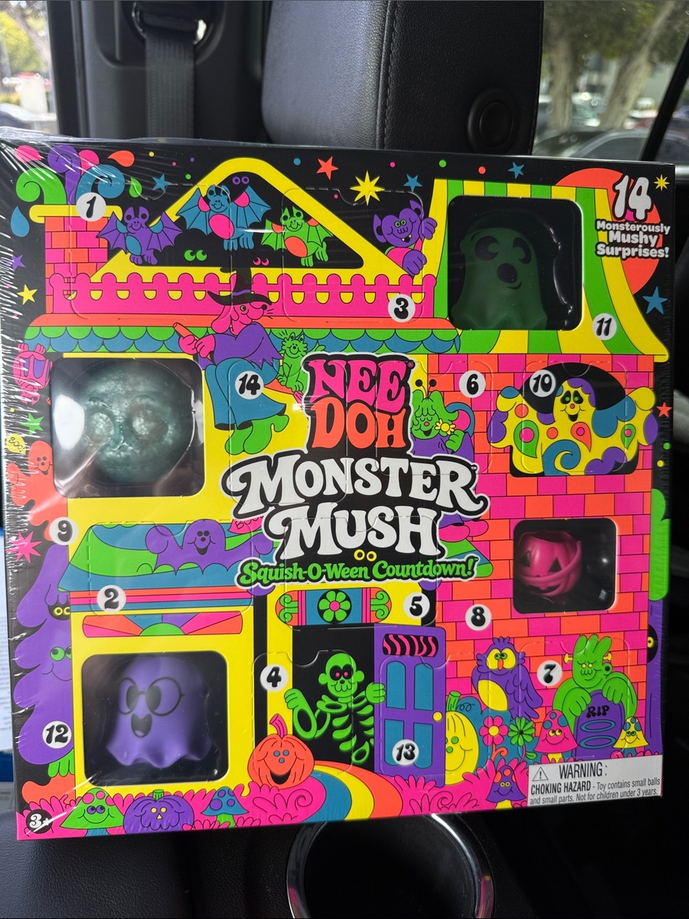 NeeDoh Monster Mush Squish-O-Ween Countdown - Multicolor Plush Surprise Set